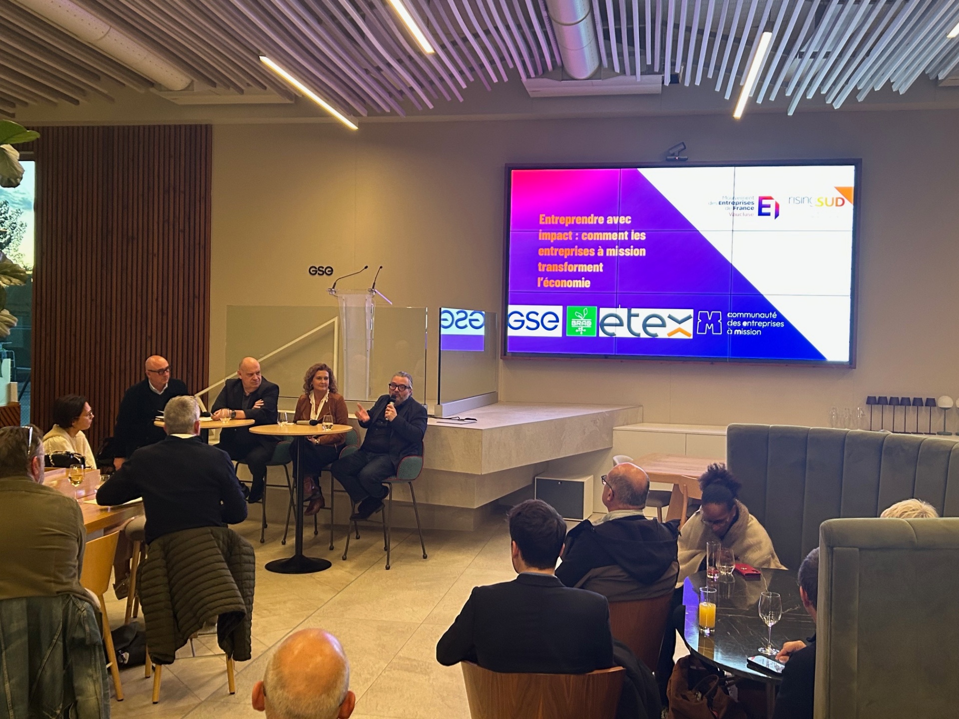 Quatrain team at MEDEF Vaucluse · Mission-Driven Enterprises, GSE Headquarters, Avignon, France